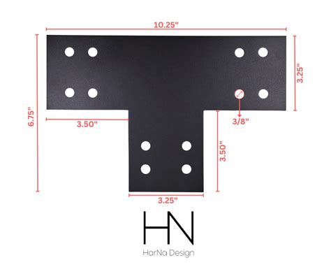 metal t shaped bracket|t post to round brace.